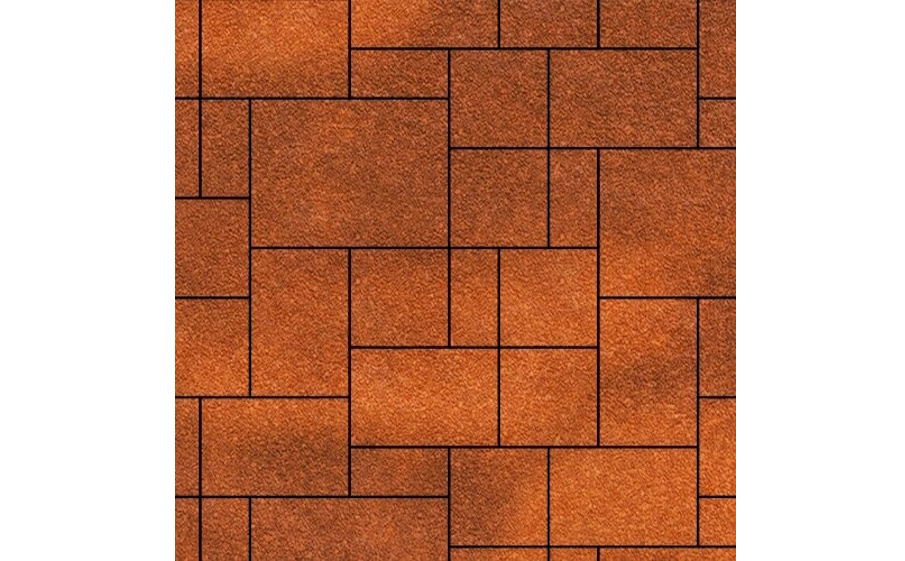 Плитка тротуарная SteinRus, Инсбрук Альпен Б.7.Псм.6, Native, ColorMix Брук, толщина 60 мм