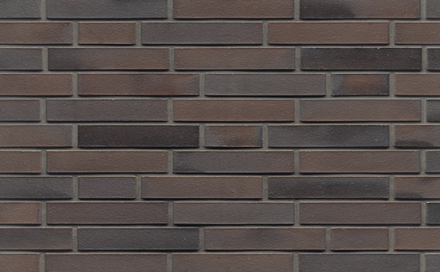 Кирпич клинкерный Muhr 33 A Schwarz-Braun гладкий, 290*90*52 мм