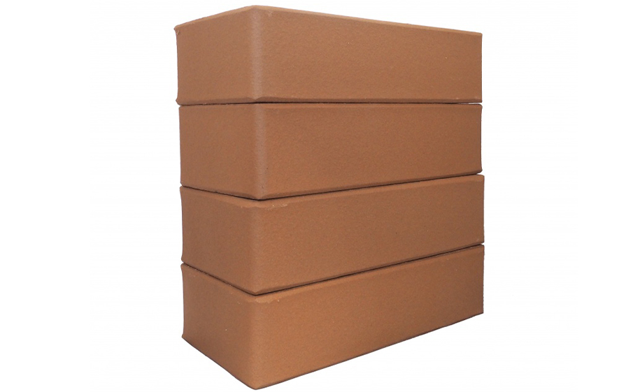 Кирпич строительный пустотелый ЛСР, светло-коричневый, 250*120*65 мм