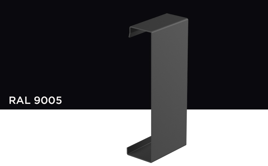 Соединитель Galeco к лицевой планке для системы STAL 2 D 125/80*80 мм, RAL 9005