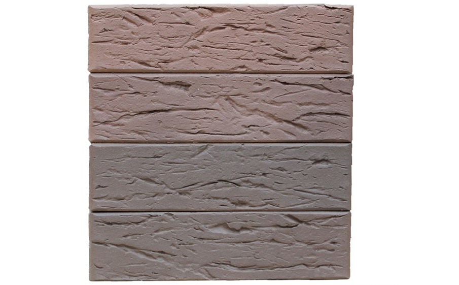 Кирпич облицовочный пустотелый ЛСР, светло-коричневый флэш, рустик, 250*120*65 мм