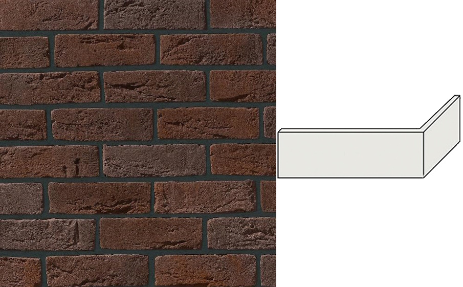 Декоративный кирпич Leonardo Stone угловой элемент Орли 191/98*65*10 мм 443