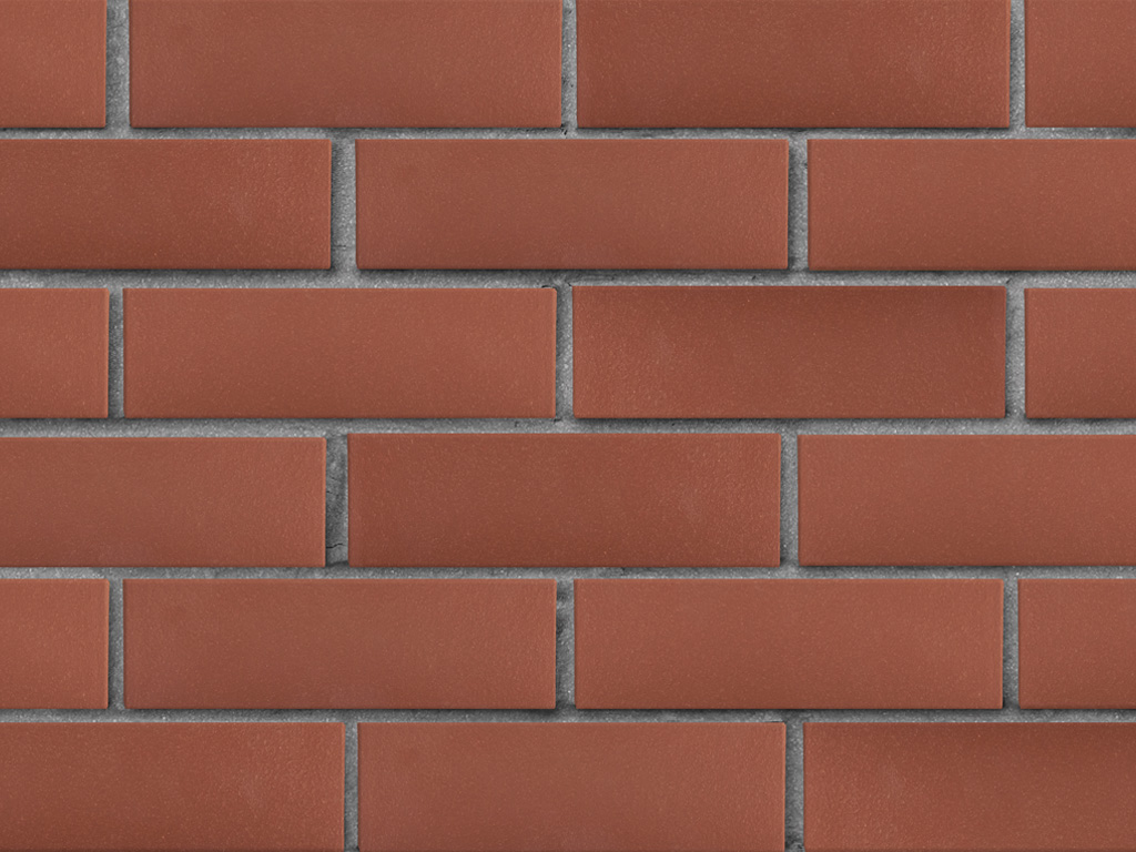 Кирпич клинкерный ЛСР Эдинбург темно-красный гладкий, 250*85*65 мм