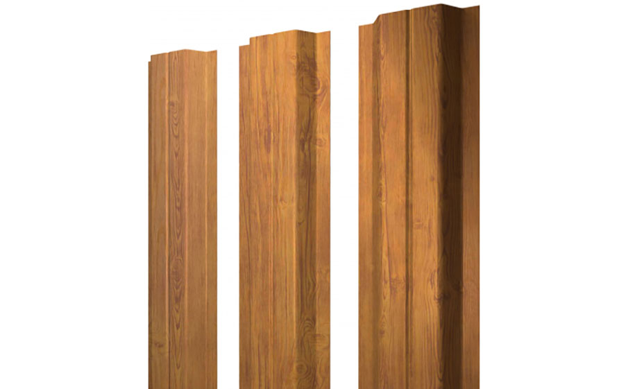 Штакетник П-образный А 0,45 Print Double Elite Golden Wood