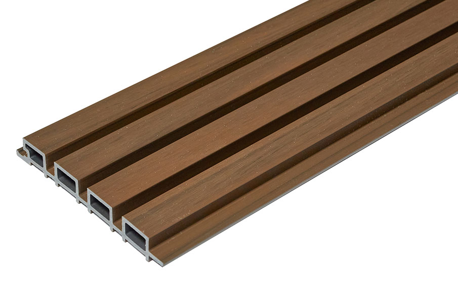 Реечная фасадная панель CM Волл (CM Wall) Тик (Teak), 4000*219*26 мм