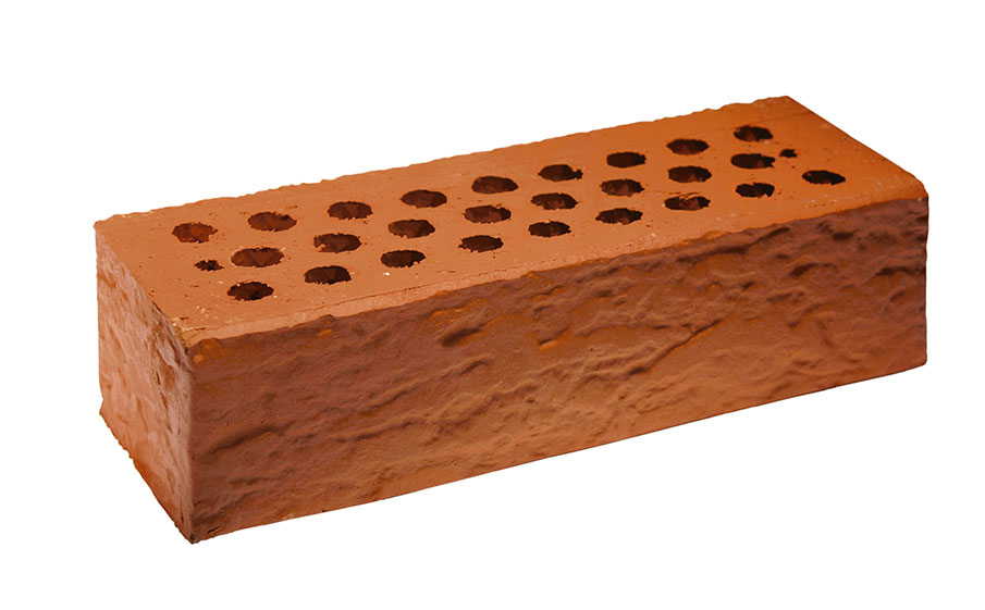 Кирпич облицовочный пустотелый Terca Red риф, 250*85*65 мм