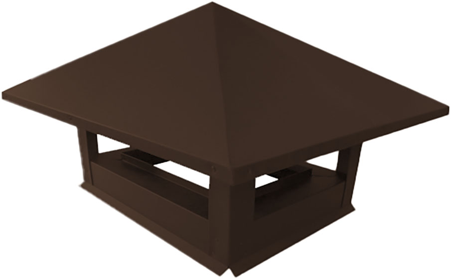 Дымник на трубу Grand Line 520*390 мм GreenCoat Pural BT RR 887