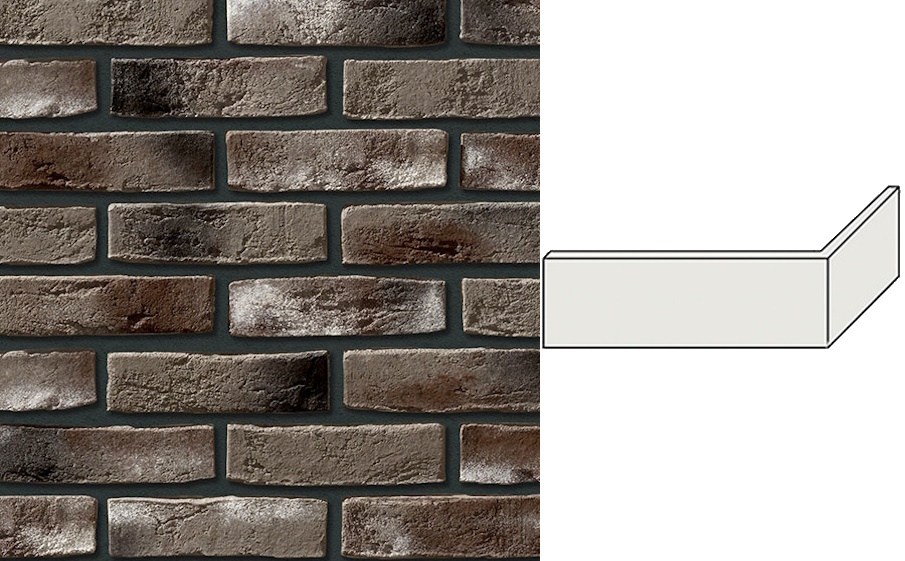 Декоративный кирпич Leonardo Stone угловой элемент Дижон 220/110*70*14 мм 465