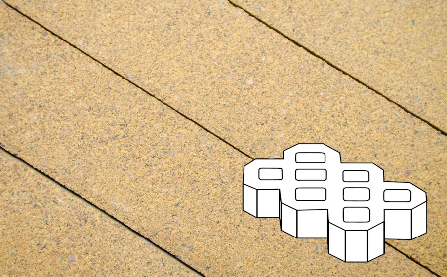 Плитка тротуарная Готика Premium Silver, Экопарковка Б.6.ГР.10, №2, 600*400*100 мм