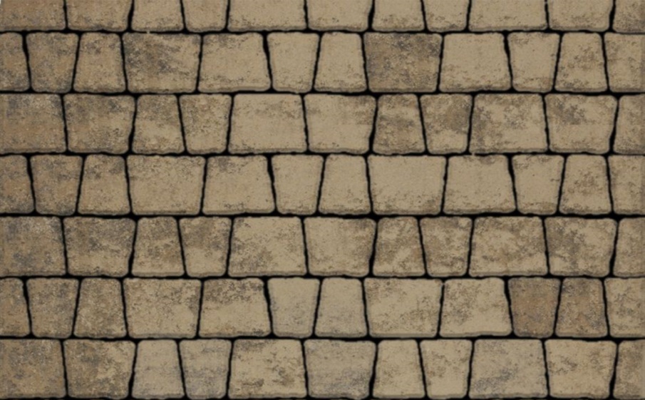 Плитка тротуарная Антик Б.3.А.6 листопад гладкий старый замок, комплект 5 шт, толщина 60 мм