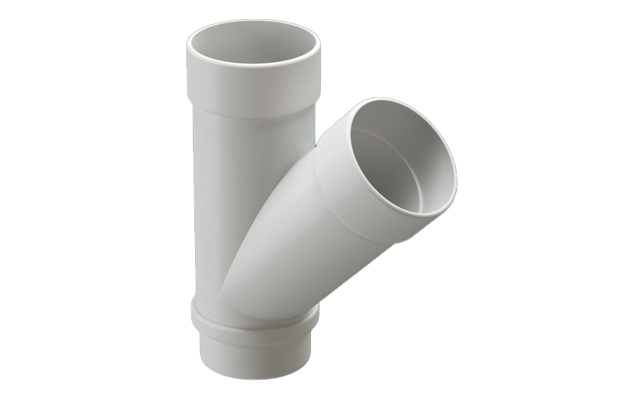 Тройник Docke LUX 45 градусов, пломбир