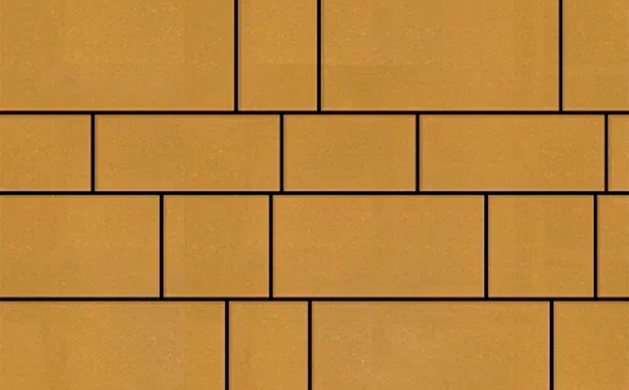 Плитка тротуарная SteinRus Инсбрук Тироль Б.4.Псм.6 гладкая, желтый, толщина 60 мм