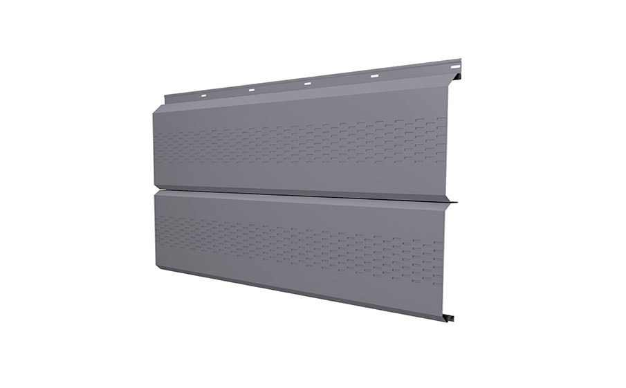 Софит Grand Line ЭкоБрус с перфорацией 0,345, 0,5 Satin RAL 7004