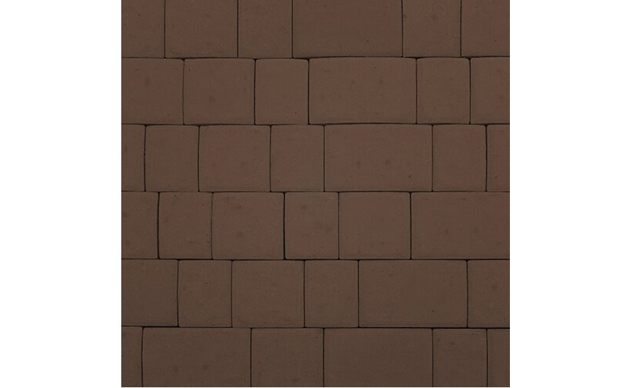 Плитка тротуарная SteinRus Инсбрук Инн Б.6.Фсм.6, гладкая, коричневый, толщина 60 мм