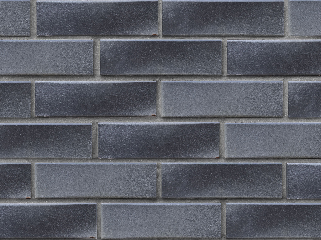 Кирпич клинкерный ЛСР Берген черно-серебристый гладкий, 250*85*65 мм