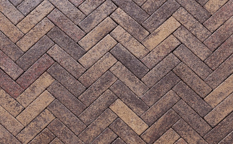 Плитка тротуарная Паркет Б.16.Псм.8 листопад гранит арабская ночь, комплект 6 шт, толщина 80 мм