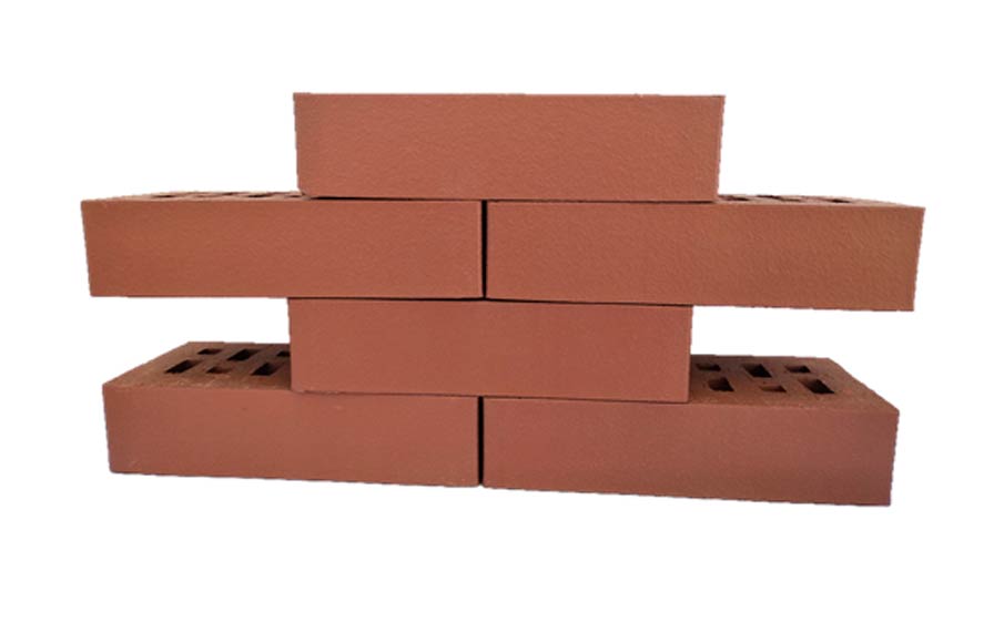 Кирпич клинкерный ЛСР темно-красный №14 без фаски, 210*100*50 мм