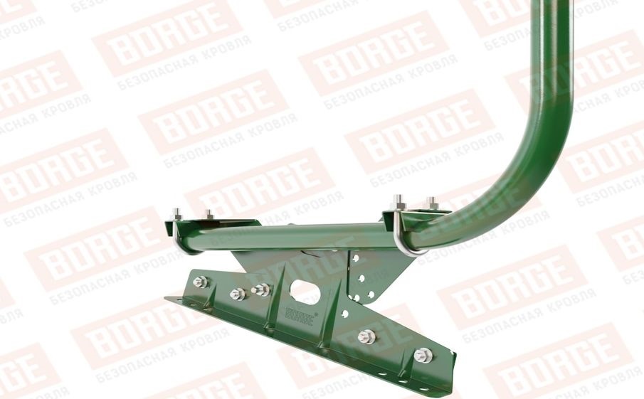 Кровельное ограждение Borge для фальцевой кровли оцинкованное RAL 6002, 300*90 см