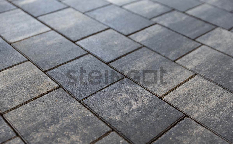 Плитка тротуарная Steingot Колормикс, Новый город, Графитовый камень (Stein Black), комплект 3 шт, толщина 40 мм