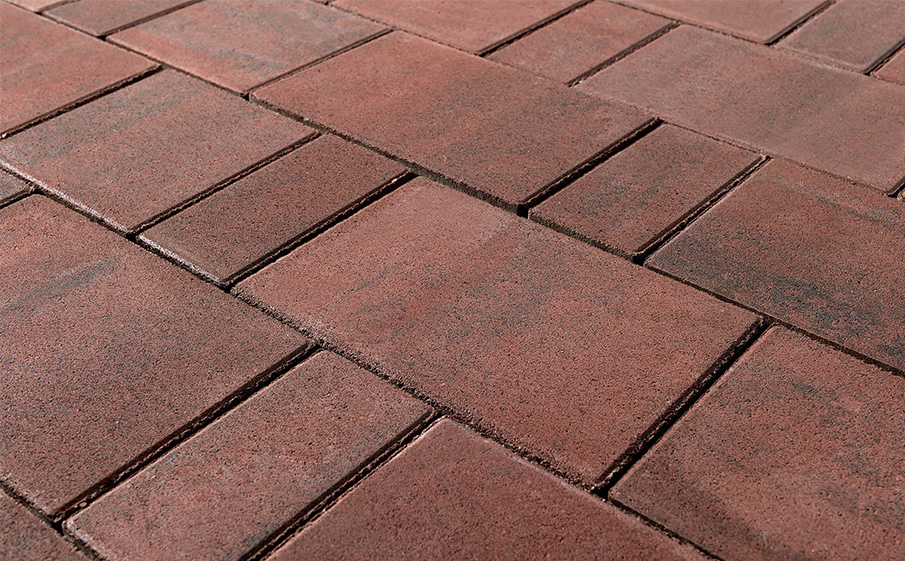 Плитка тротуарная BRAER Старый город Ландхаус Color Mix Закат, толщина 60 мм