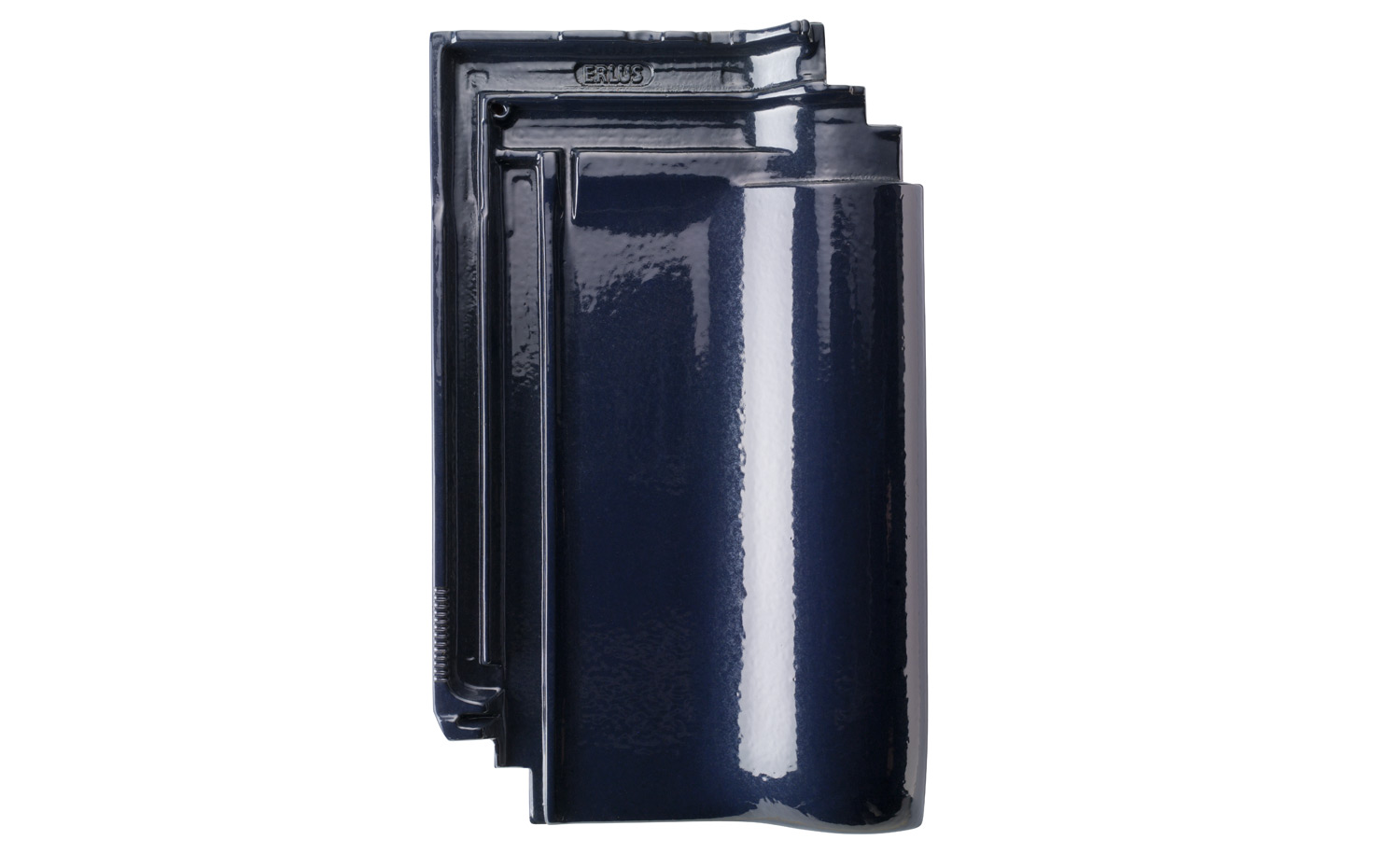 Керамическая черепица рядовая ERLUS Е 58 MAX кобальтово-синий, глянцевый ангоб