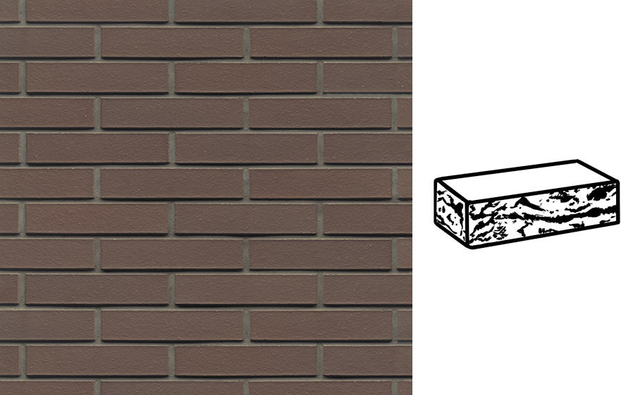 Кирпич клинкерный Muhr 33 Braun готик, 240*115*52 мм