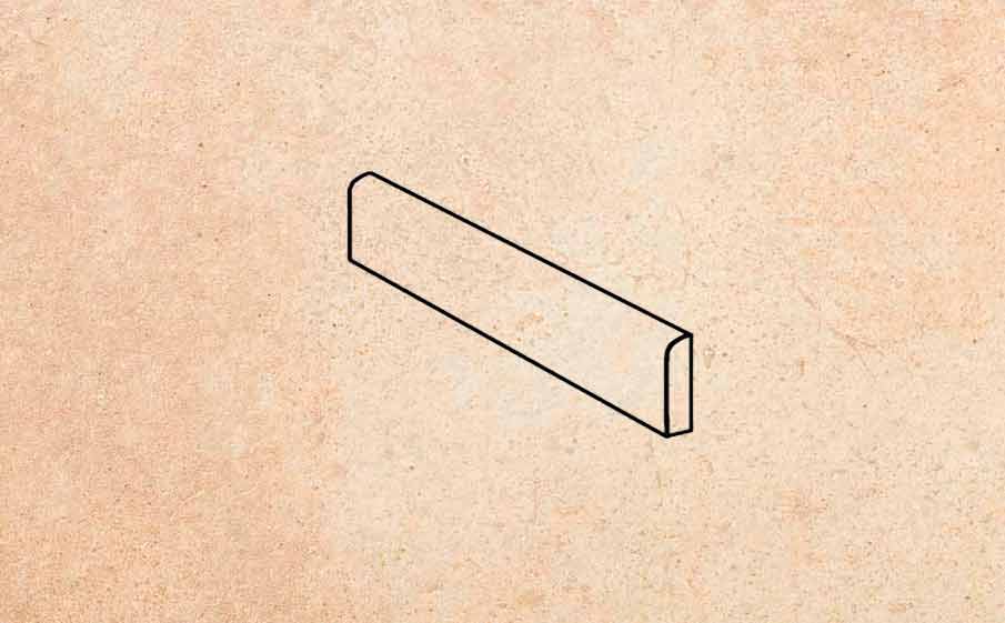 Клинкерный плинтус Stroeher Keraplatte Aera 722 paglio 294x73x8 мм