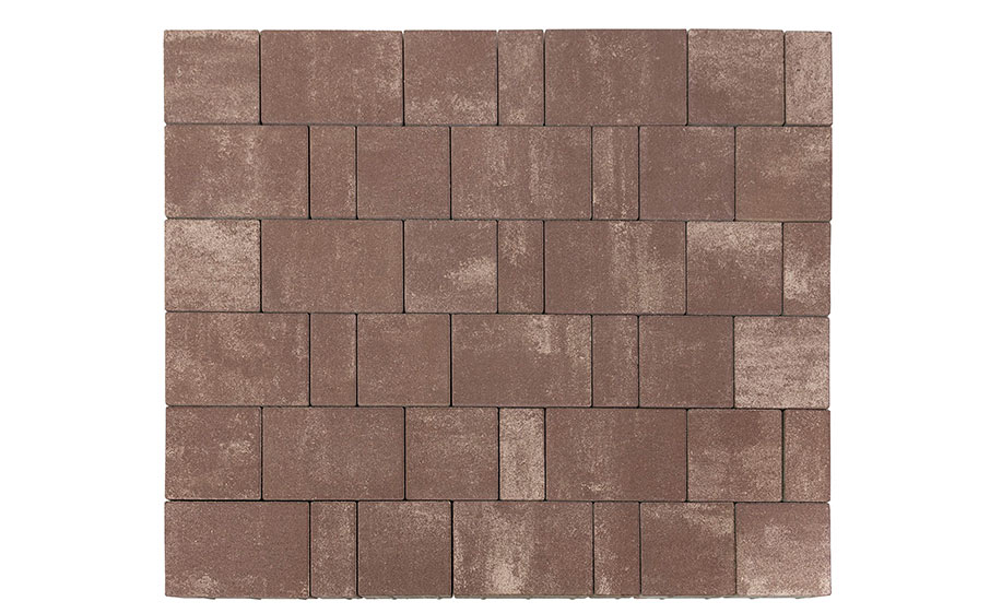 Плитка тротуарная BRAER Старый город Ландхаус Color Mix Эверест, толщина 60 мм