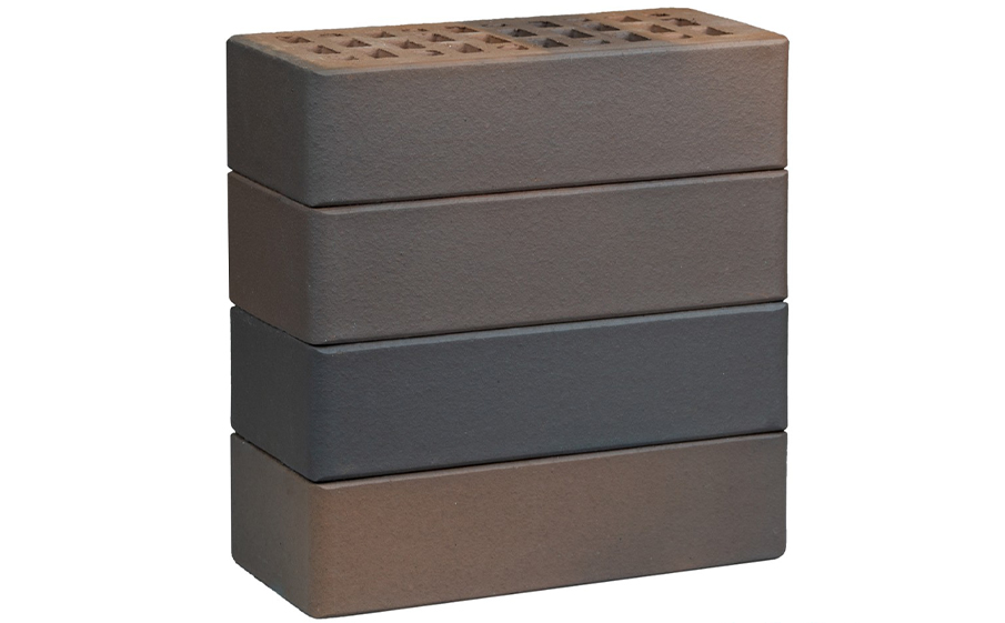 Кирпич облицовочный пустотелый ЛСР, светло-коричневый флэш ультра, гладкий, 250*120*65 мм