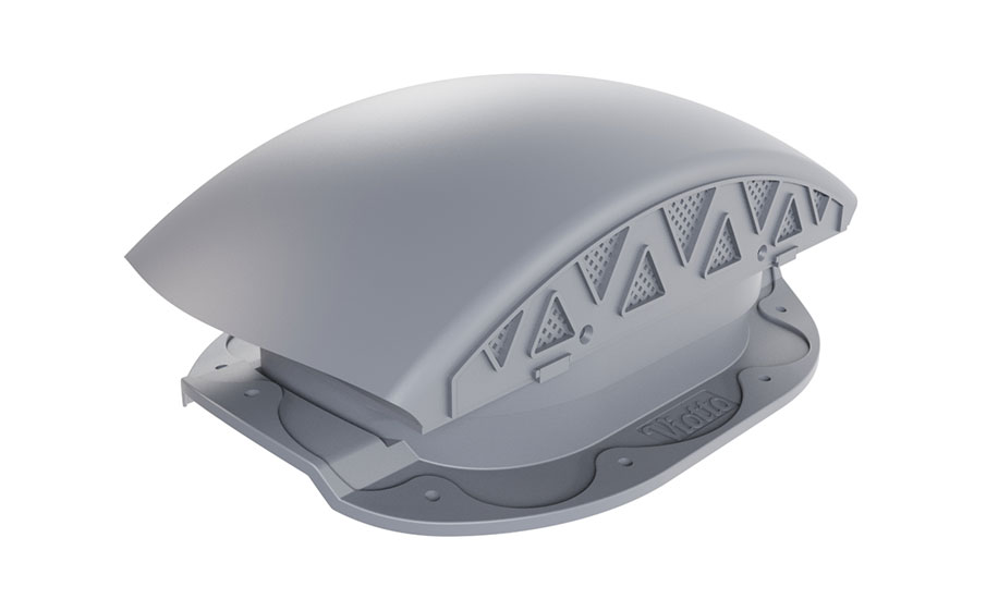 Вентилятор подкровельный Viotto для металлочерепицы Адаманте, RAL 7024 графит