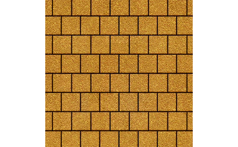 Плитка тротуарная SteinRus Армор В.2.К.8, Native, желтый, 100*100*100 мм