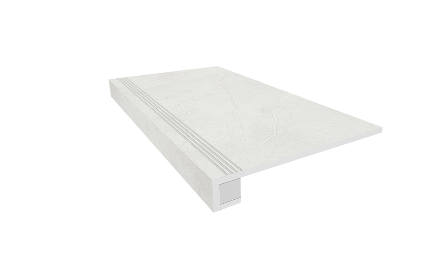 Комплект ступень прямоугол. бортик и подступенок Ametis Marmulla MA01, неполированнный