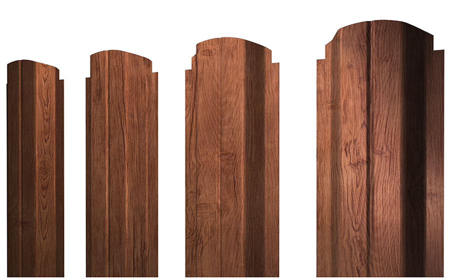 Штакетник П-образный А фигурный Print Premium  Rowan Fresh