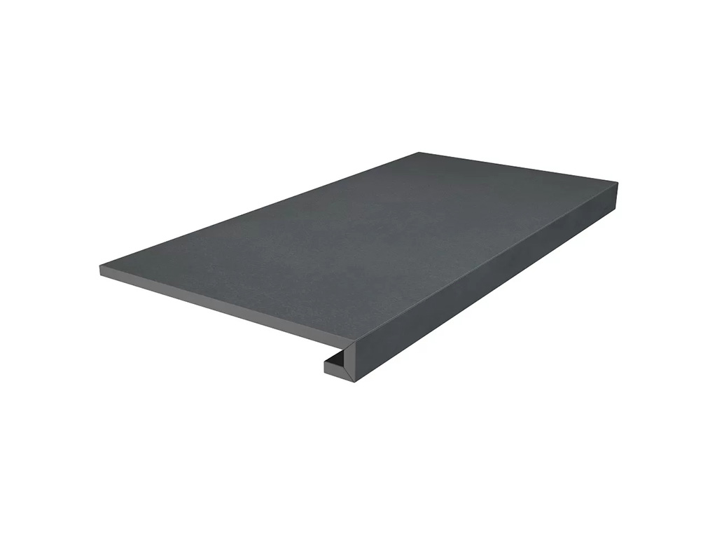 Ступень клееная KERAMA MARAZZI Про Чементо матовая антрацит, 600*330*9 мм
