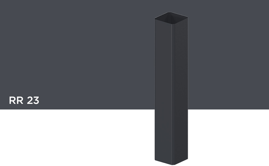 Водосточная труба Orima К9*9, RR 23 для системы D 110/85*85 мм, 2 м