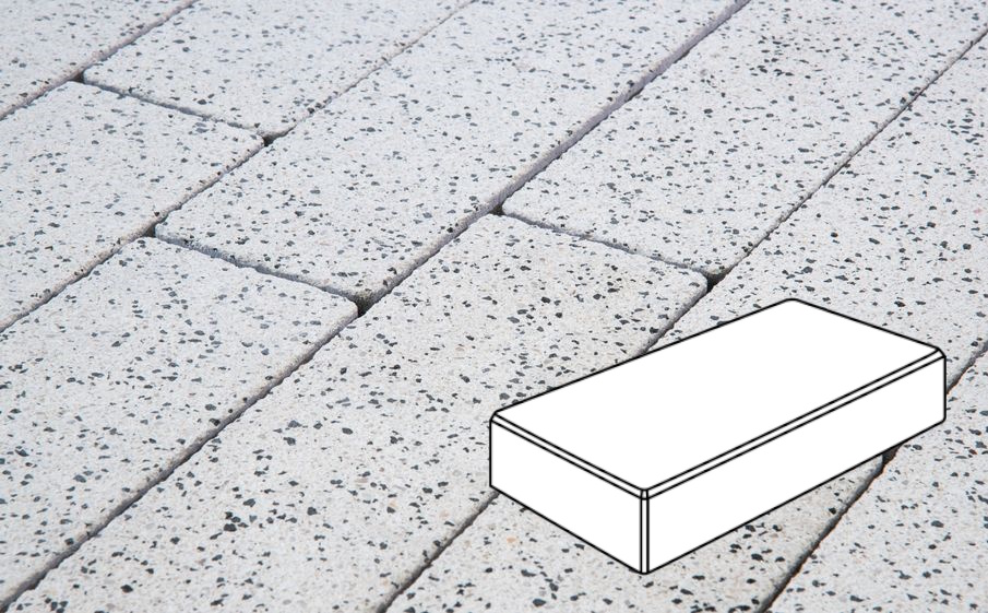 Плитка тротуарная Готика, Granite FINERRO, Картано Б.3.П.6, Покостовский, 300*150*60 мм