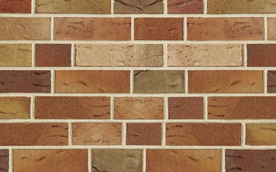 Кирпич клинкерный пустотелый ABC 0958 Grafschafter Barock sandfarben-bunt, 240*115*71 мм