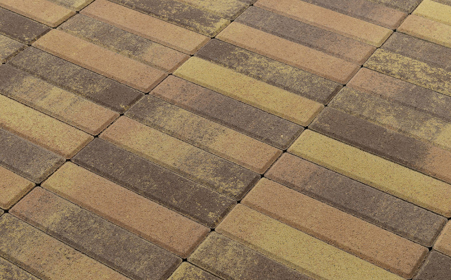 Плитка тротуарная BRAER Паркет Color Mix Прайд, 200*50*60 мм