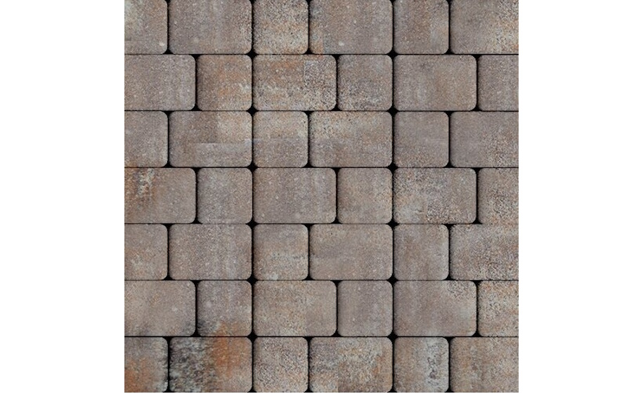 Плитка тротуарная SteinRus Инсбрук Альт Дуо А.3(С).Фсм.4, гладкая, ColorMix Берилл, толщина 40 мм