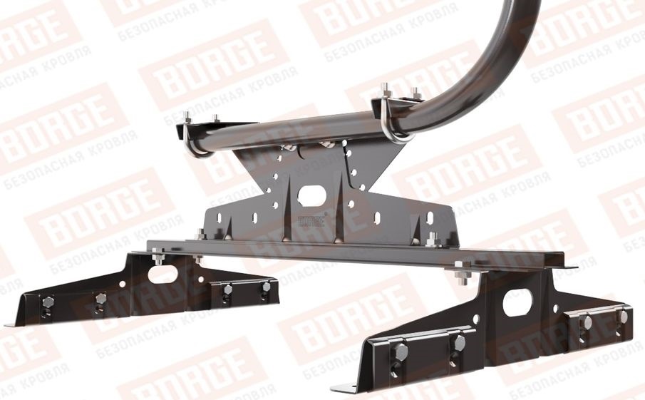 Кровельное ограждение Borge для монтажа параллельно фальцу оцинкованное RR 32, 300*90 см