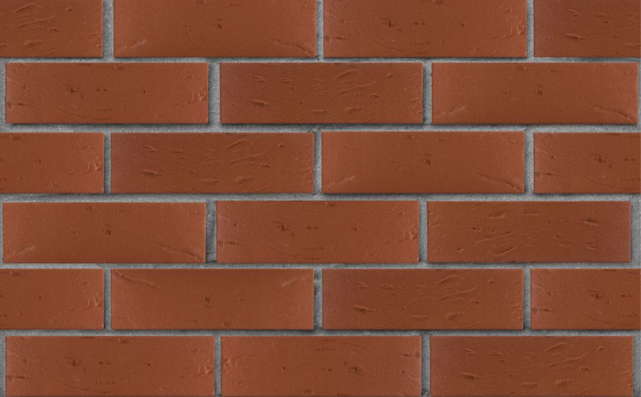 Кирпич облицовочный ЛСР, темно-красный, рустик, утолщенные стенки, 250*120*65 мм