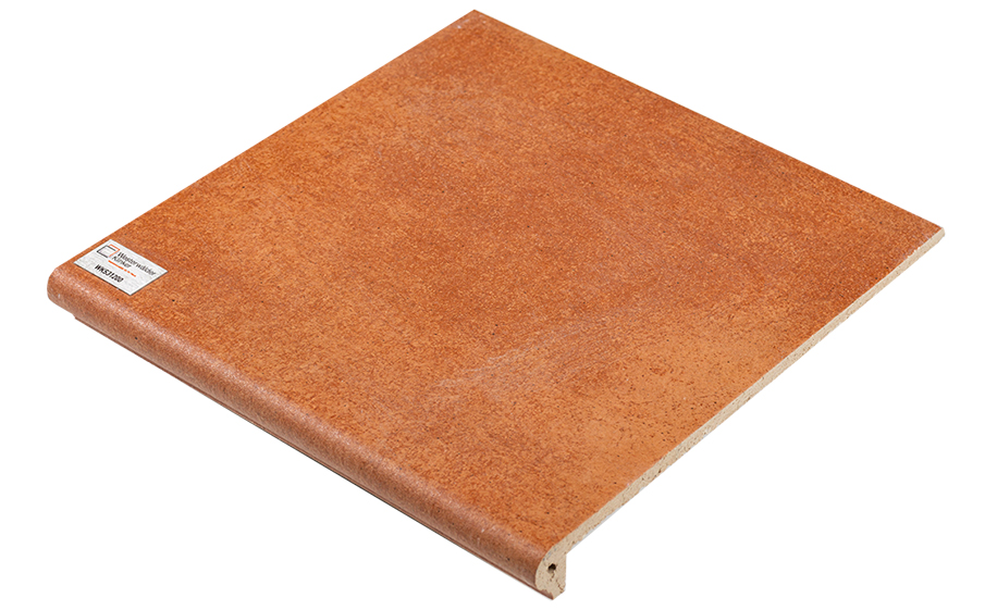 Клинкерная ступень-флорентинер Westerwaelder Klinke MONTMARTRE Cottobraun, 310*320*9,5 мм