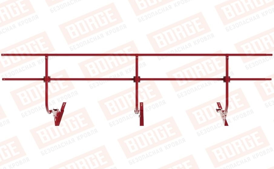 Кровельное ограждение Borge для черепичной кровли оцинкованное RAL 3003, 300*90 см