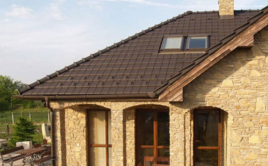 Керамическая черепица рядовая TONDACH Figaro 11 (Planoton 11), Brown engobe