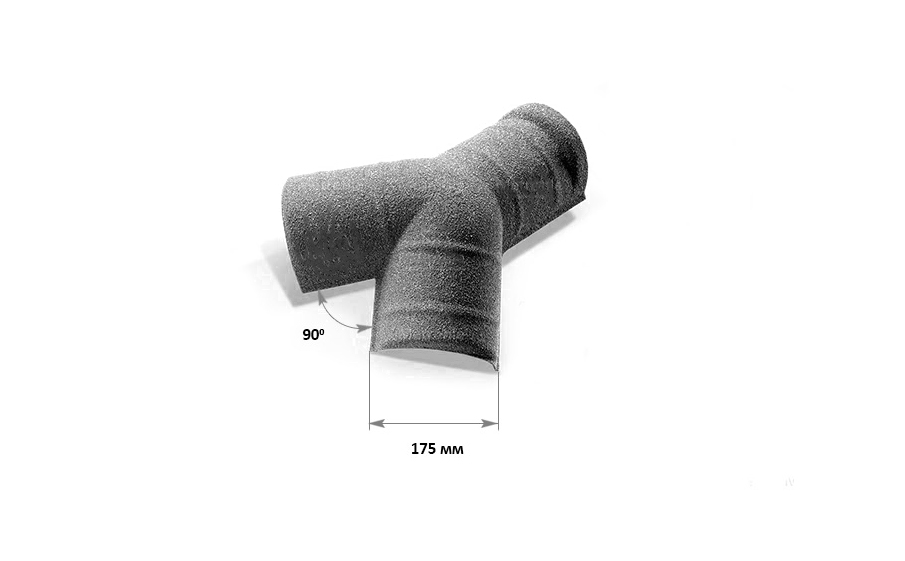 Y-образный элемент полукруглого конька Metrotile 30-45 градусов, Green