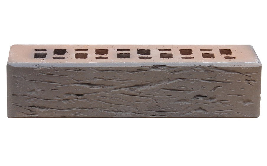 Кирпич клинкерный ЛСР Прага светло-коричневый флэш береста, 250*85*65 мм