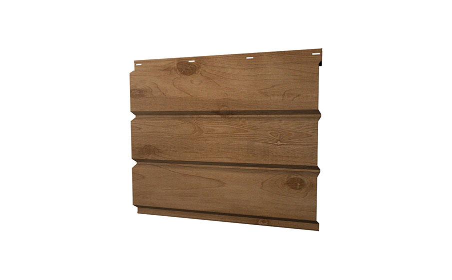 Софит Grand Line металлический без перфорации 0,45 Print Premium с пленкой Pine Wood Fresh