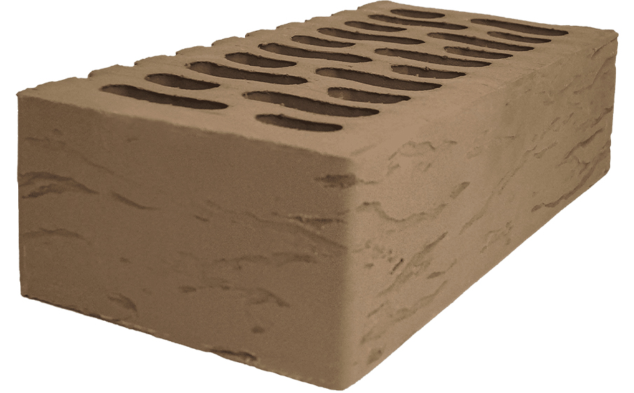 Кирпич облицовочный Кротовский КЗ Классика Шоколад кора дуба 250*120*65 мм