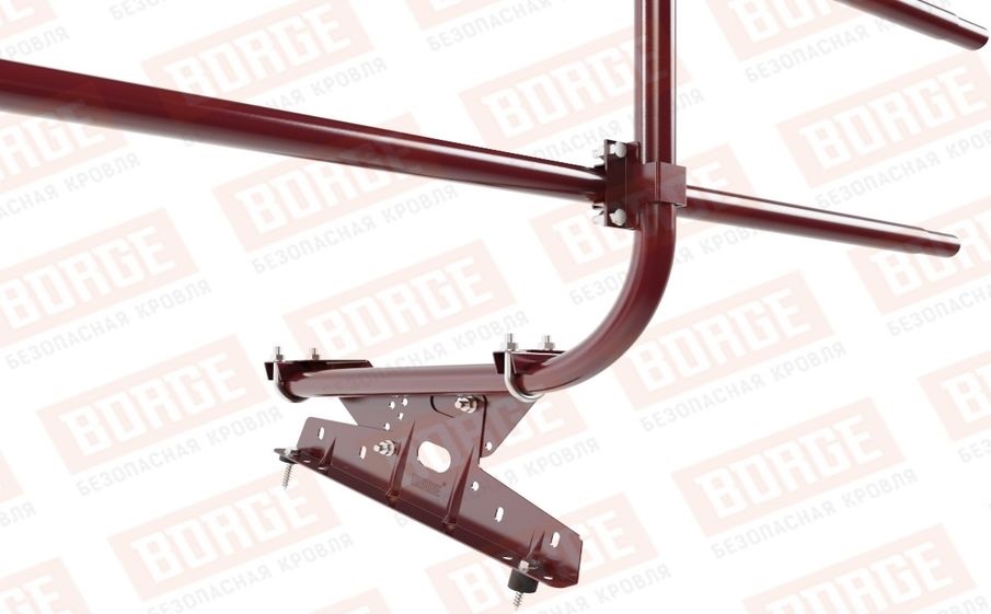 Кровельное ограждение Borge для металлочерепицы, профнастила, материалов на основе битума оцинкованное RAL 3005, 300*60 см