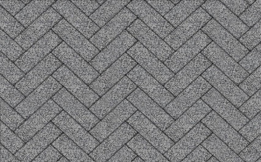 Плитка тротуарная Паркет Б.4.П.6 гранит+ серый с черным, 180*60*60 мм